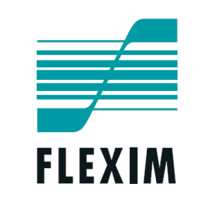 Flexim white and blue logo